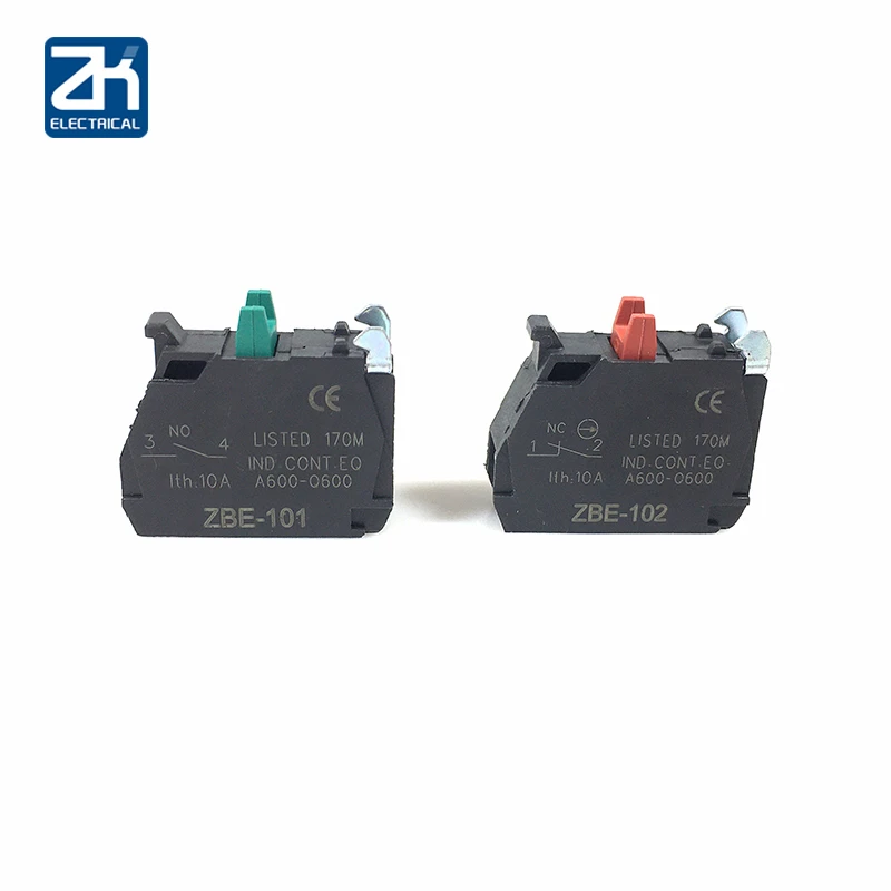 10pcs Interruttore di Pulsante di Blocco di Contatti Zbe-101 No/Zbe-102 Nc Xb4/xb5