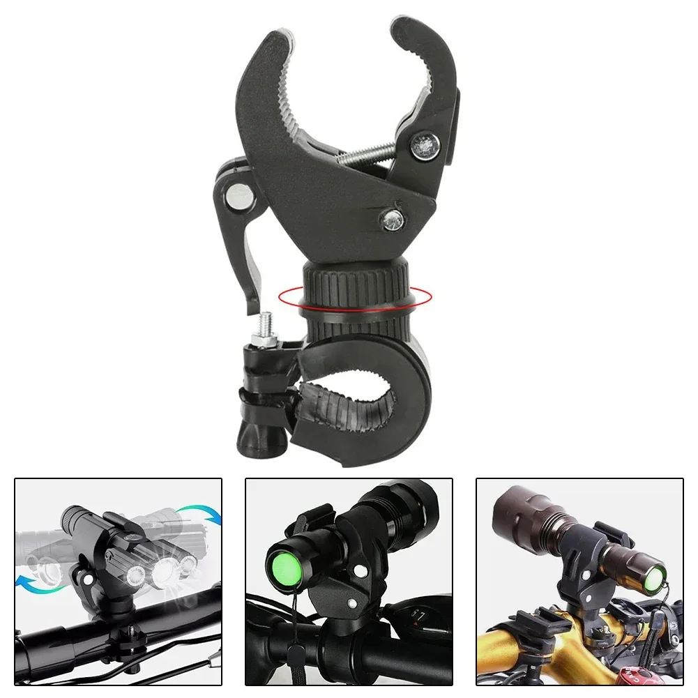 Package Content Bike Light Mount Bicycle Degree Rotating Design Torch Mount Bike Light Holder Clamp Grip Bracket