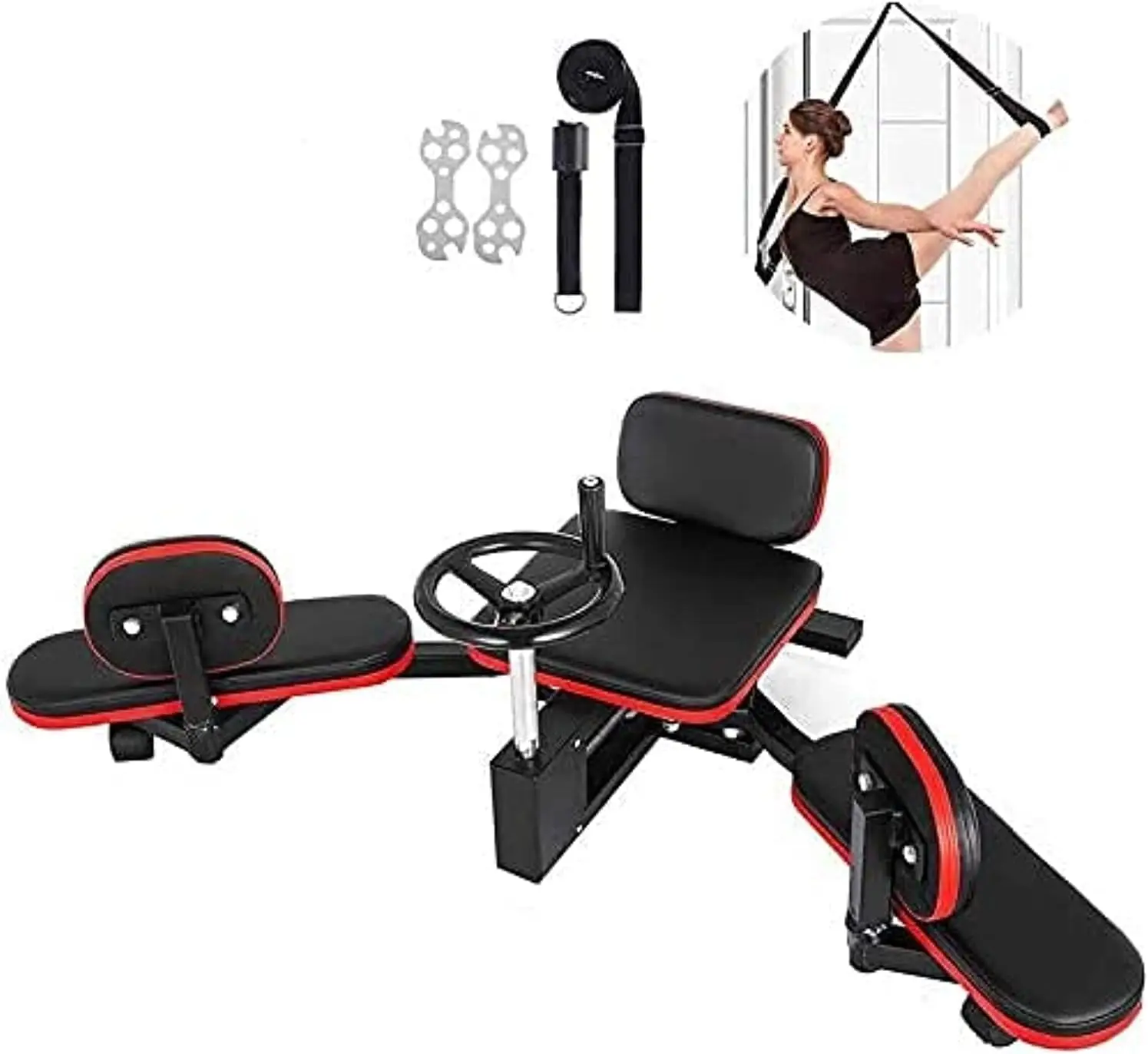 Pro Leg Stretcher Heavy-Duty 330LBS Home Gym Machine for Improved Leg Flexibility and Stretching Training CN Plug