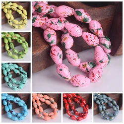 Spots Coated 12x8mm 15x10mm Teardrop Faceted Opaque Glass Loose Beads For Jewelry Making DIY Crafts Findings