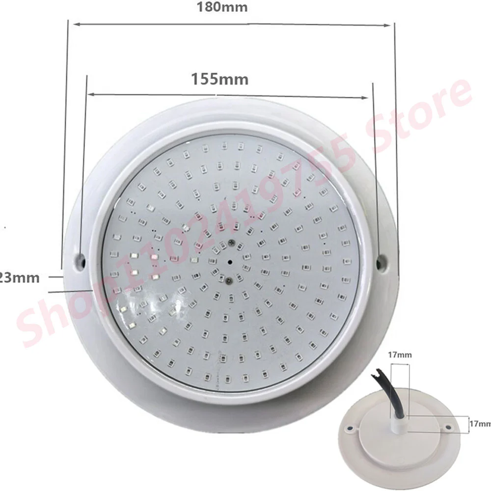 Imagem -03 - Luz de Piscina Led Subaquática Rgb Lâmpada de Paisagem Piscina Luz Spotlight Controle de Aplicativo Bluetooth Exterior e Interior dc 12v 25w