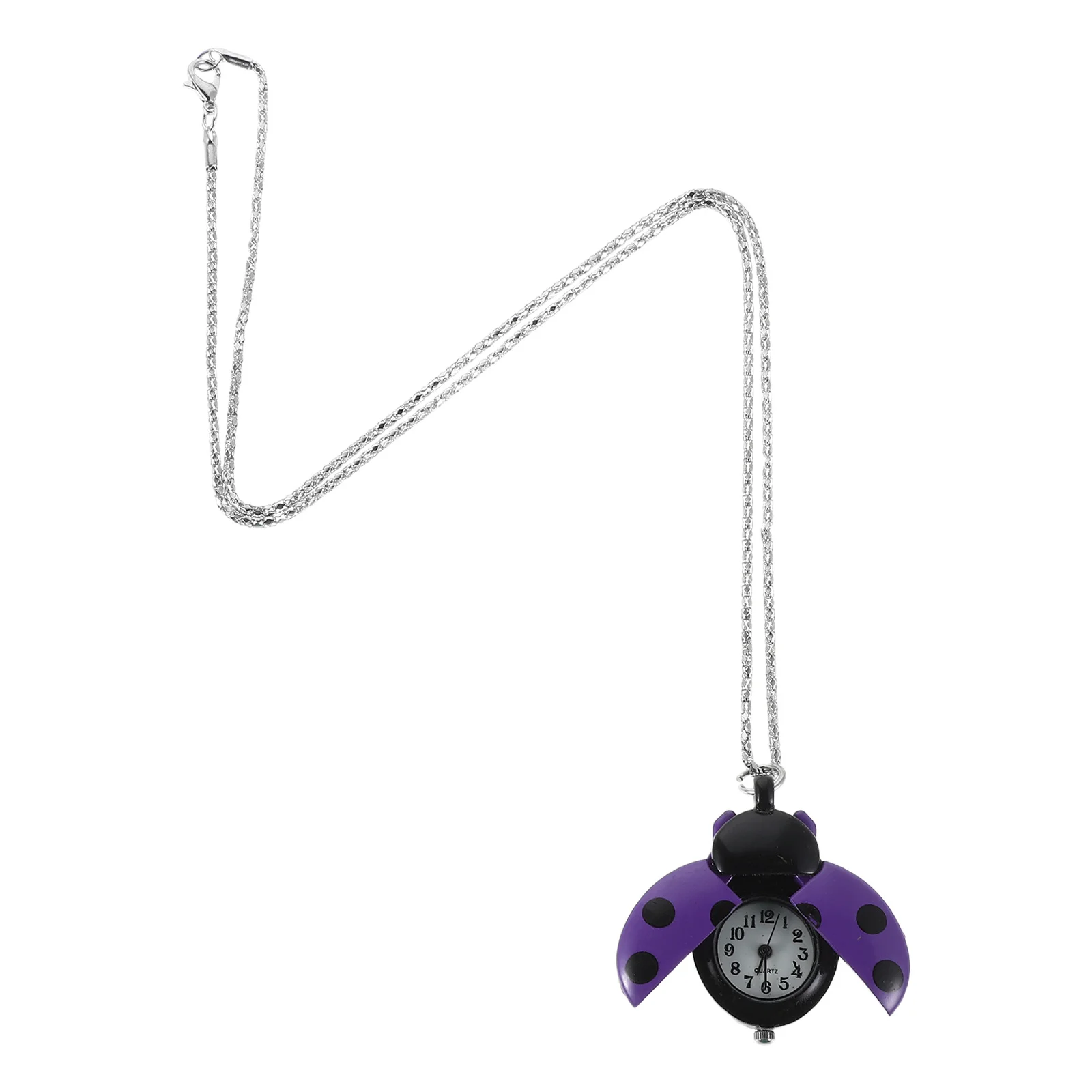 لطيف الخنفساء ساعة الجيب قلادة خمر تصميم الكوارتز للنساء حقيبة يد المفاتيح قلادة الاكسسوارات قلادة ساعة #2