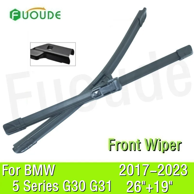 

Wiper Blade For BMW 5 Series E G30 G31 F90 26"+19" Car Windshield Windscreen Rubber 2017 2018 2019 2020 2021 2022 2023