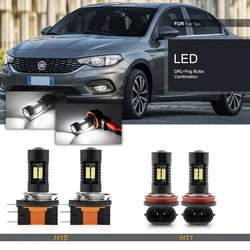 Fits For Fiat Tipo 356 357 Fiat Egea 2015 2016 2017-2023 Canbus White LED Bumper Driving DRL/Parking Fog Light Bulbs Replacement