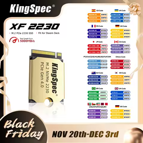 KingSpec M2 SSD 2230 NVMe 512GB 1TB 2TB M.2 PCIe 3.0 4.0 Disk Solid State Drives NVME for Microsoft Steam Deck Inter NUC