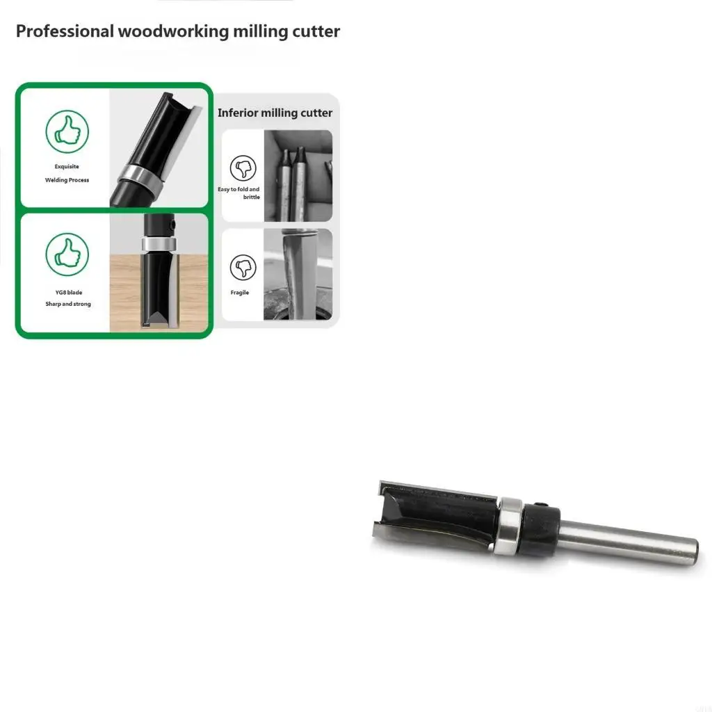 

G8TB Black Coated Bearing Router Bit with Bearing for Improved Accuracy Smooth Cut