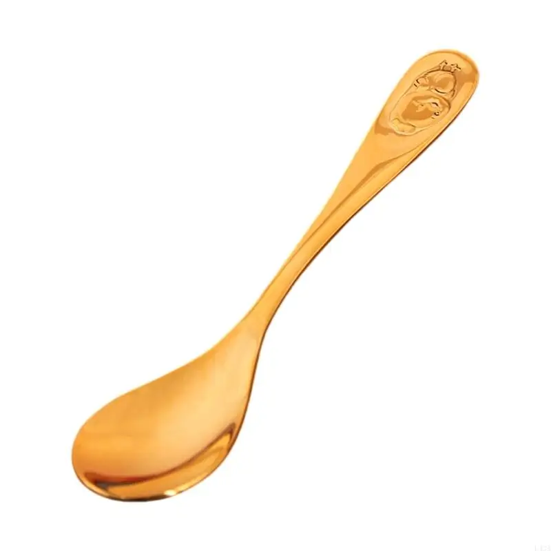 L43A Beautifully Crafted Birth Animal Themed Bronze Soup Spoon Great For Soups And Stews