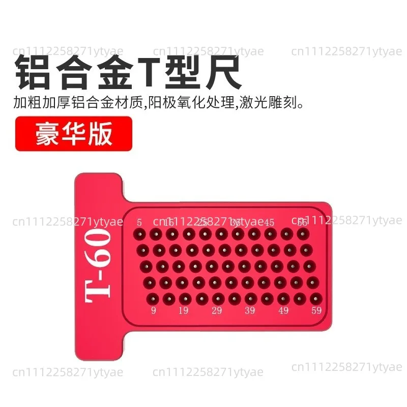 Woodworking Scribing Ruler Hole Scriber, Line Drawer Straight Ruler Line Drawing Gauge Aluminum Alloy