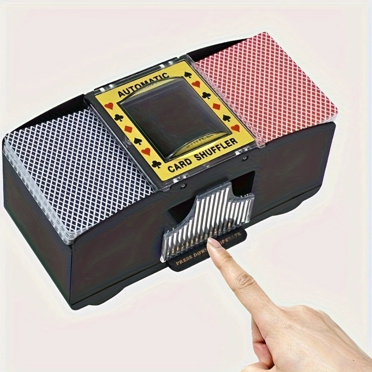 Battery Operated Card Shuffler, Fully Automatic Poker Card Shuffle Machine, Card Distributor ( Without Battery) Hitbox ps Mixbox