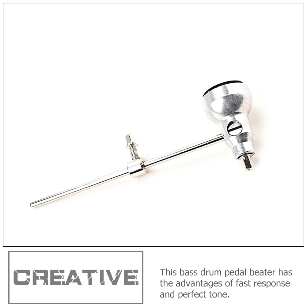 

Metal Drum Pedal Hammer Adjustable Bass Beater for Percussion Instrument Accessories Easy Install Replacement
