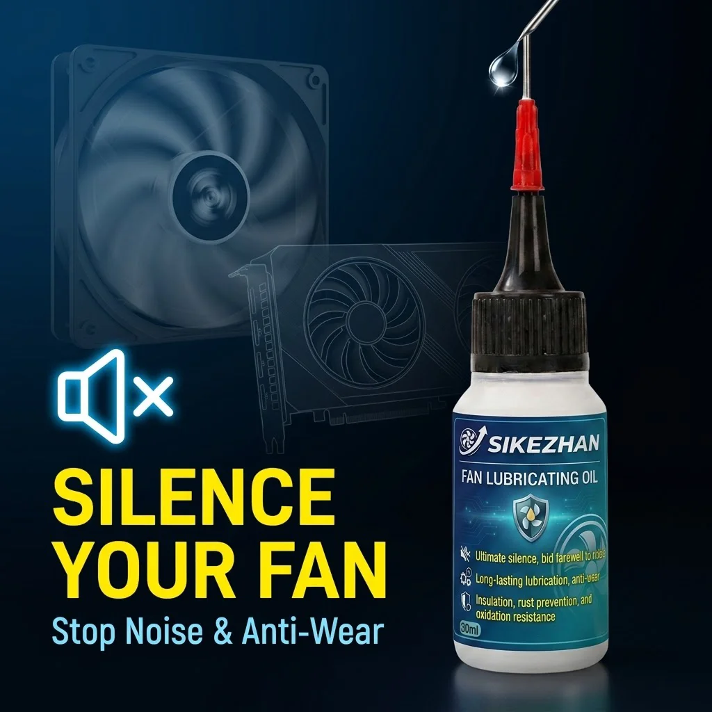 

Premium Cooling Fan Lubricant Oil Bearing Motor Maintenance Fluid Noise Reduction Anti-Rust Smooth Running For PC Ceiling Fans