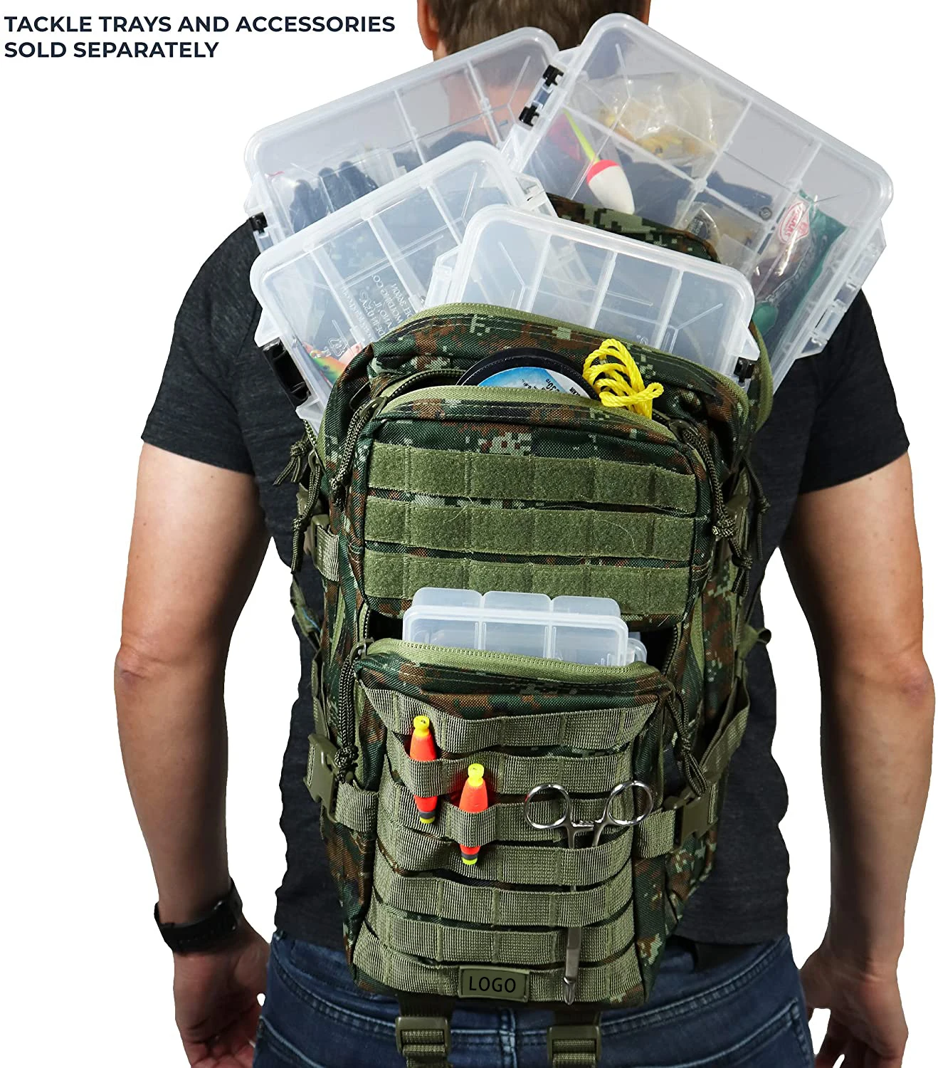 

Рюкзак для хранения снастей и удочек, рыболовные сумки