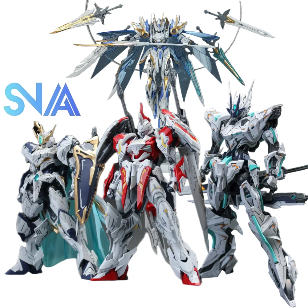 Kit modello SNAA 1/100 NETHER EMPEROR e 1/144 SOUL SPEAR-LAMORAK/Percival/Tristan/Achille Assemblaggio multi-versione altamente dettagliato