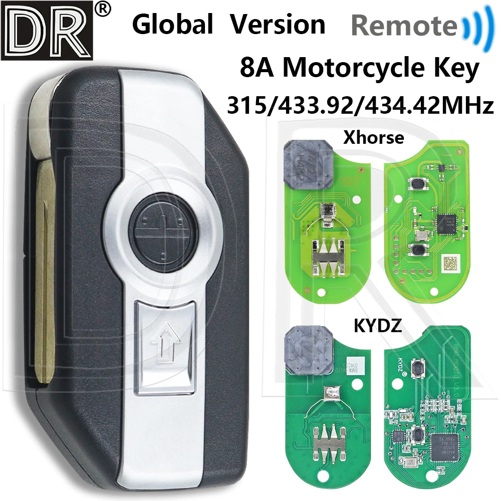 

Отличный Xhrose/KYDZ PCB 8A чип 315/433,92/434,42 МГц XM38 тип удаленный ключ мотоцикла для BMW R1200 R1250 K1600 F750GS F850GS ADV