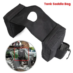 ATV UTV Motorcycle Bag High Capacity Motorcycle Touring Saddle Bag Black Canvas Waterproof Panniers Motorbike Luggage