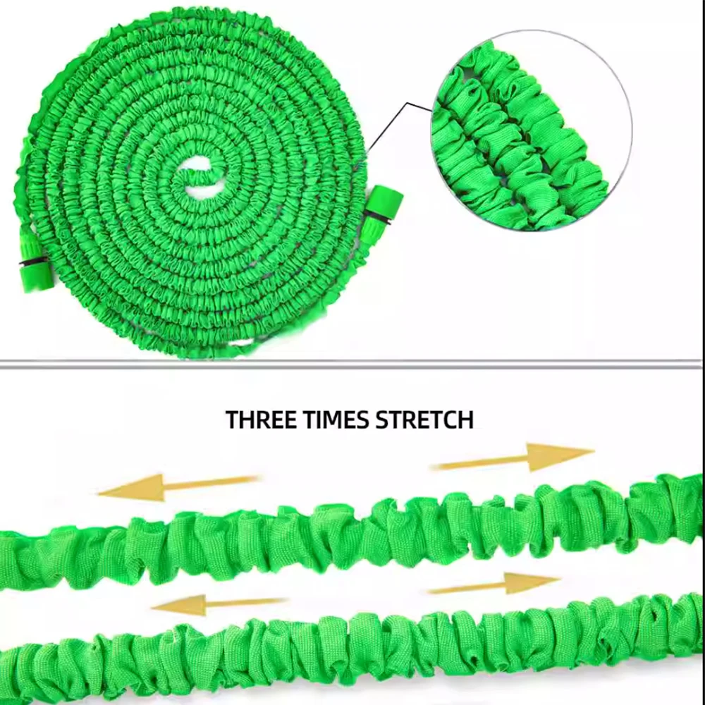 Tubo magico espandibile, autolavaggio ad alta pressione, 7 funzioni di spruzzatura dell\'acqua, pistola ad acqua, tubo di irrigazione del giardino di