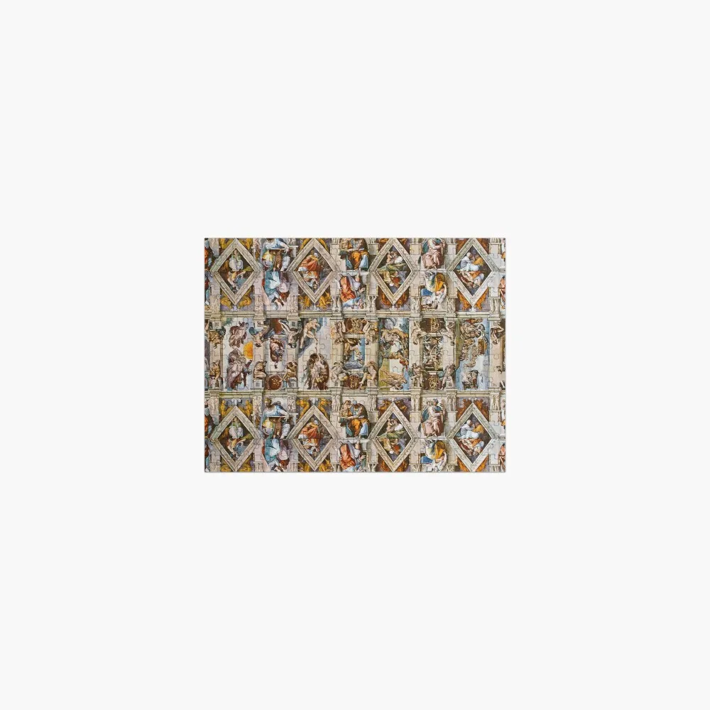 

Ceiling of the sistine chapel in the Vatican, Rome, Italy Jigsaw Puzzle Wood Puzzle Adults