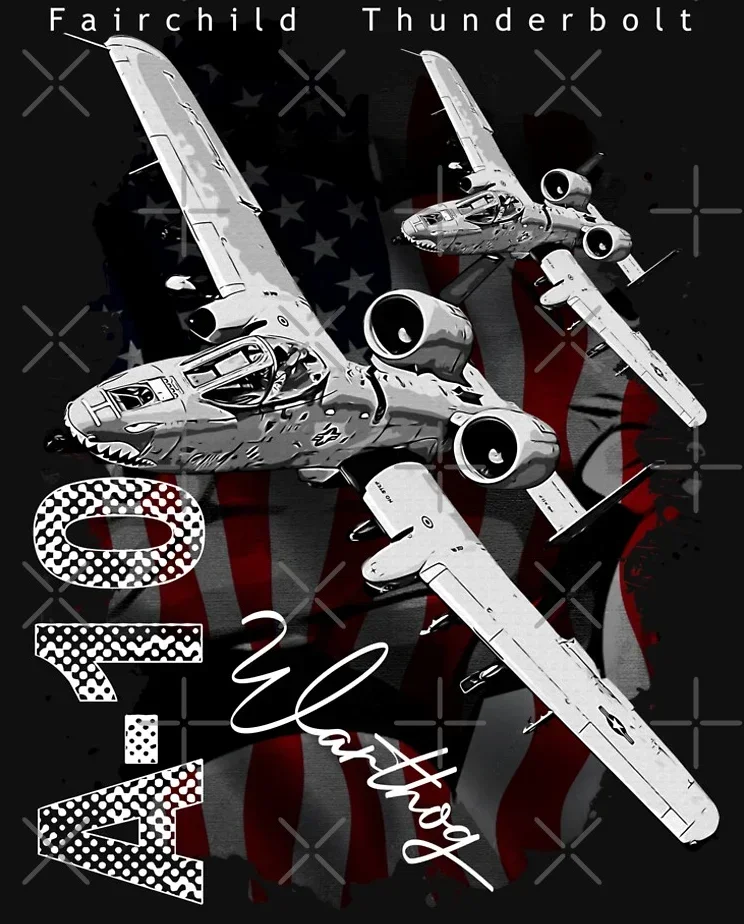 A-10 Warthog Thunderbolt II Attack Aircraft T Shirt. New 100% Cotton Short Sleeve O-Neck Casual T-shirts Loose Top Size S-3XL