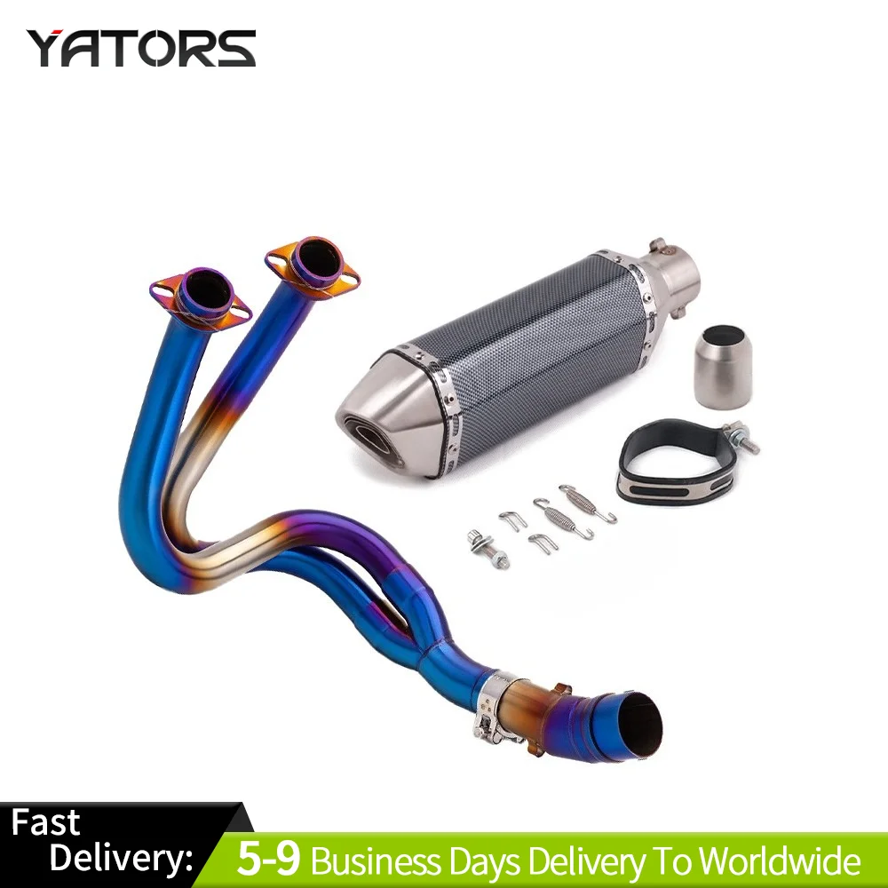 

For Kawasaki Ninja 650 Z650 2012-2024 Header Exhaust Front Link Pipe Muffler Tip Exhaust Systems Exhausts Pipes