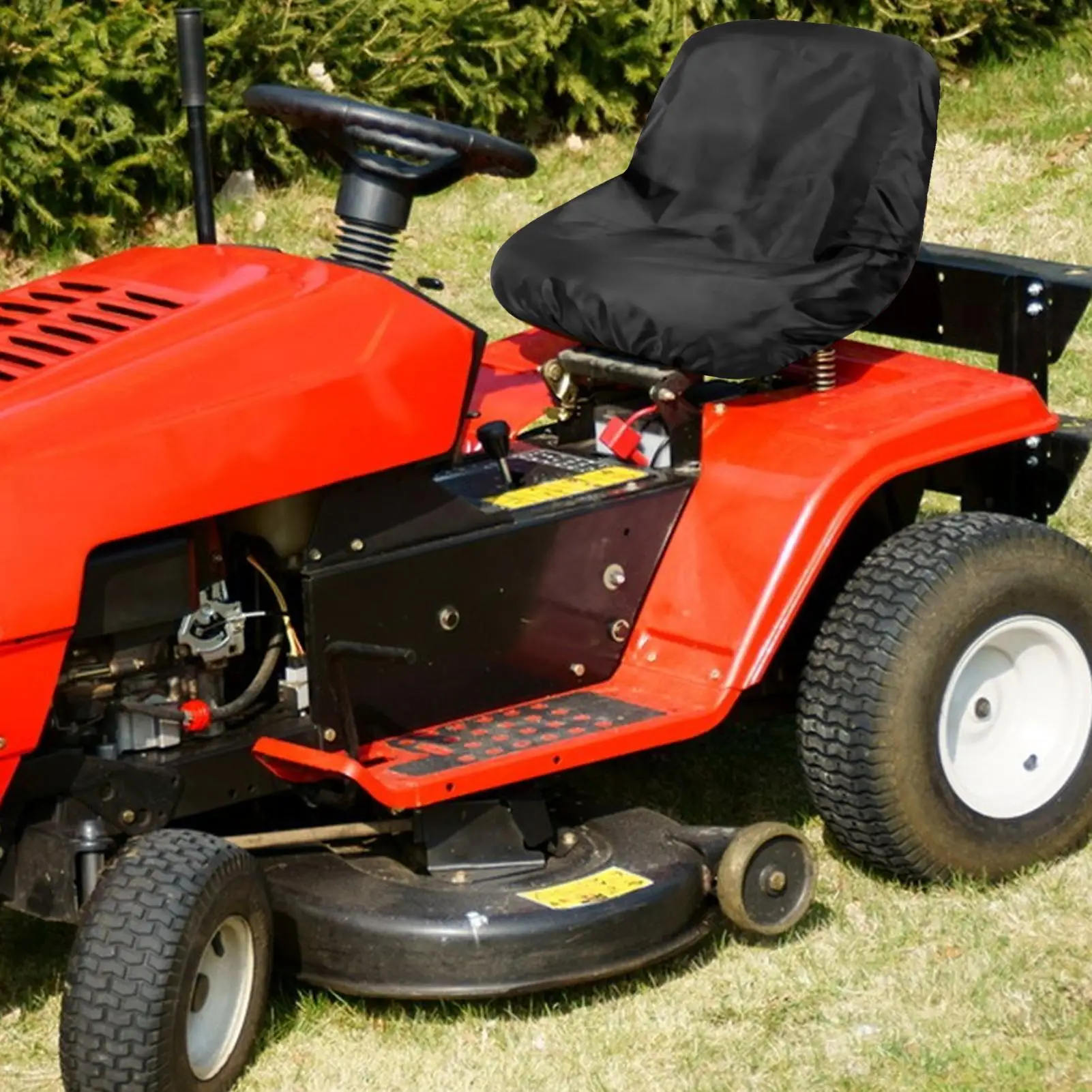 

Tractor Seat Cover Waterproof Riding Lawn Mower Seat Protector Tractor Part Full Coverage Protection For Garden Field Lawn Farm