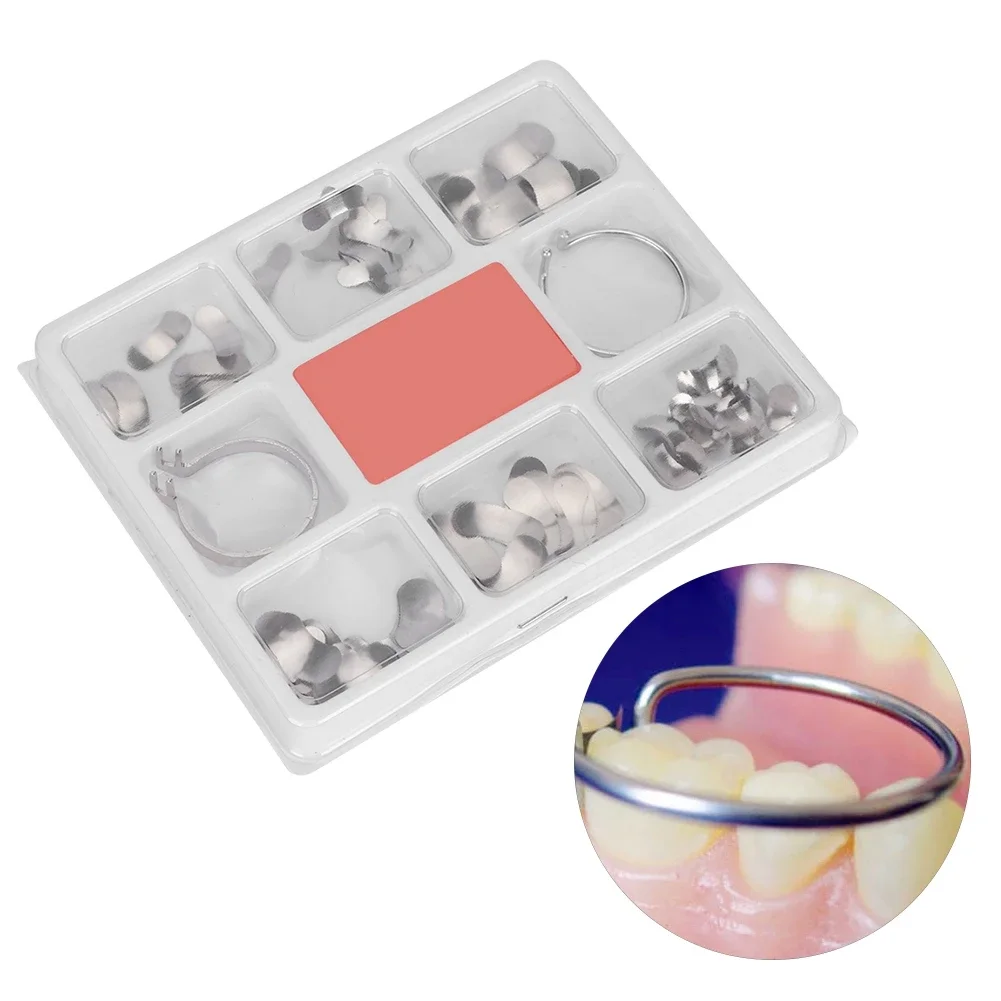 

1Box Metal Dental Orthodontics Brackets Sectional Mold Teeth Filling Tool Kit Replacement Dentistry Accessories Dentist Material