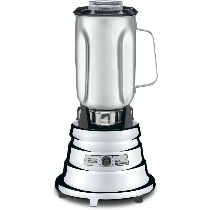 

Commercial Chrome Bar Blender with Stainless Steel Container food High Speed Kitchen Appliances