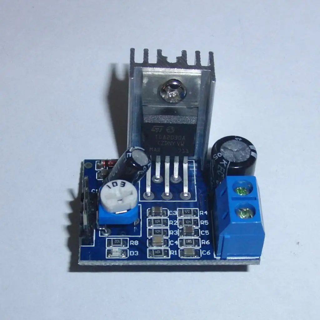 TDA2030A Power Amplifier Board Mini Module Adjustable for Subwoofer Speaker Enhancement 5-12V