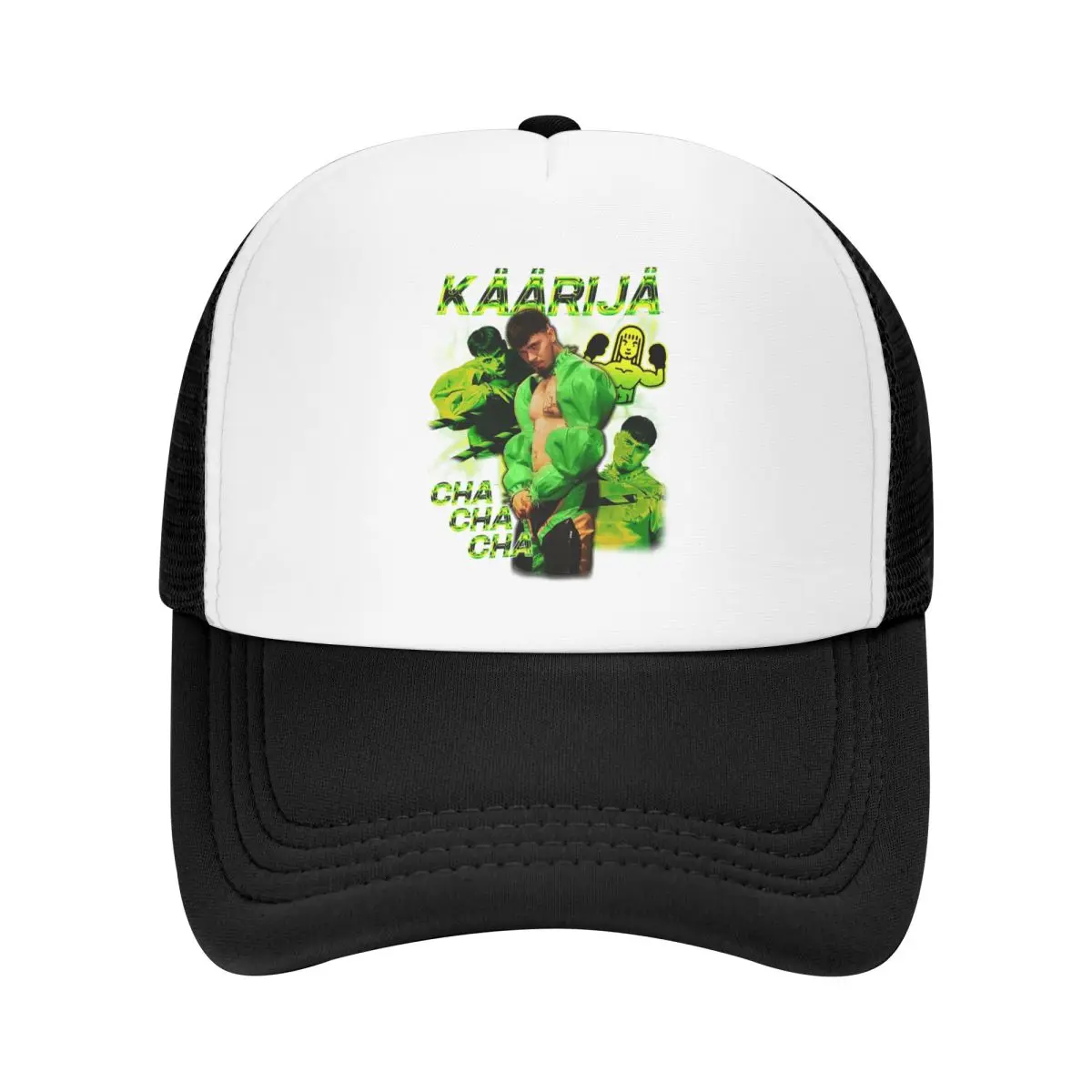 Kaarija Cha Cha Cha Eurovision 2023 Finland Y2K Kaarija Cap Mesh Baseball Caps Adjustable Hat Hip Hop Unisex Baseball Hats