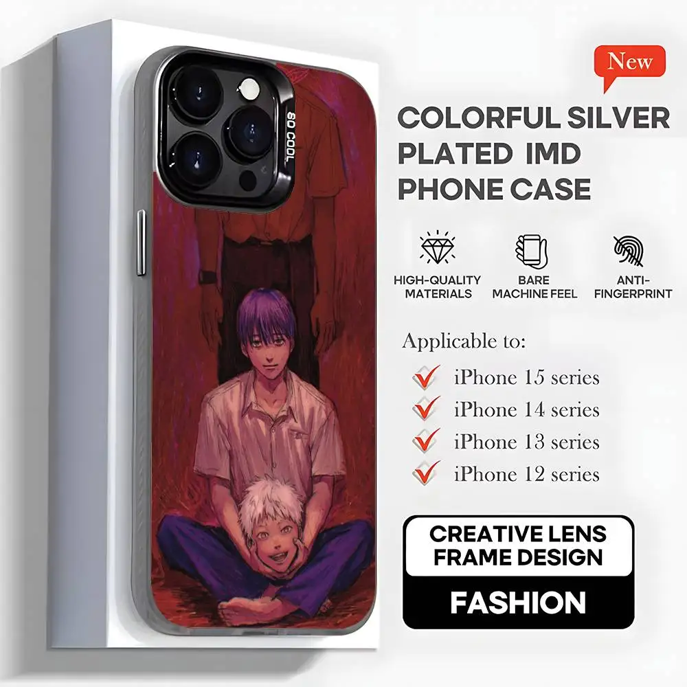 حافظة هاتف هزلية من The Summer Hikaru D-Died لهاتف iPhone17,16,15,14,13,12,11, Mini, Pro,MAX, plus, غطاء أسود غير لامع مقاوم للصدمات