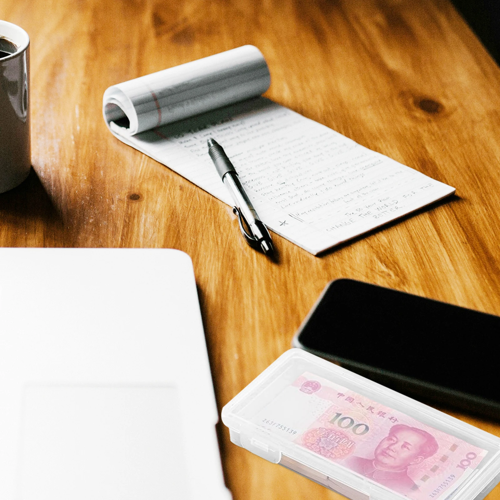 

Money for Cash Note Card Holder Banknotes Case Clear Plastic Organizer Commemorative Bill Protector Paper Money Collection