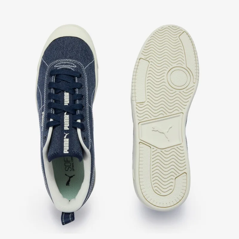 PumaGrounded TERRA DENIM Men's and Women's Same Board Shoes 409081-01