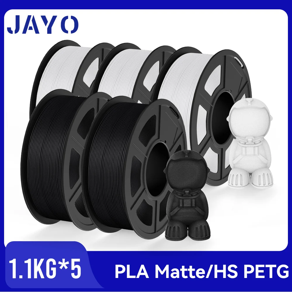 JAYO High Speed Matte PETG /PLA Matowy Filament 3D 1.75mm 30mm/s - 600mm/s Zakres Druku, Szybki Filament PETG do Drukarek 3D o Wysokiej Prędkości Druku — zdjęcie produktu 2