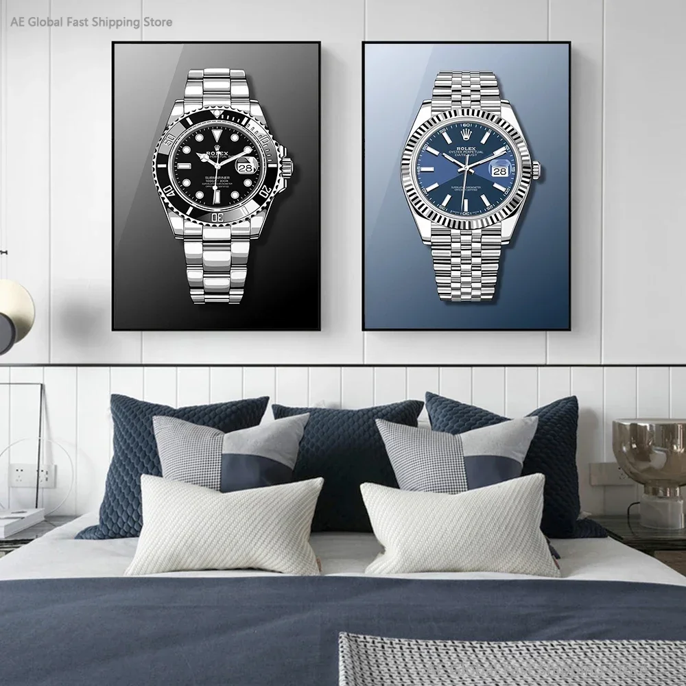 2024 Popular Nordic Style Poster Print Living Room Home Decoration Picture Modern Clock Abstract Graffiti Art HD Canvas Painting