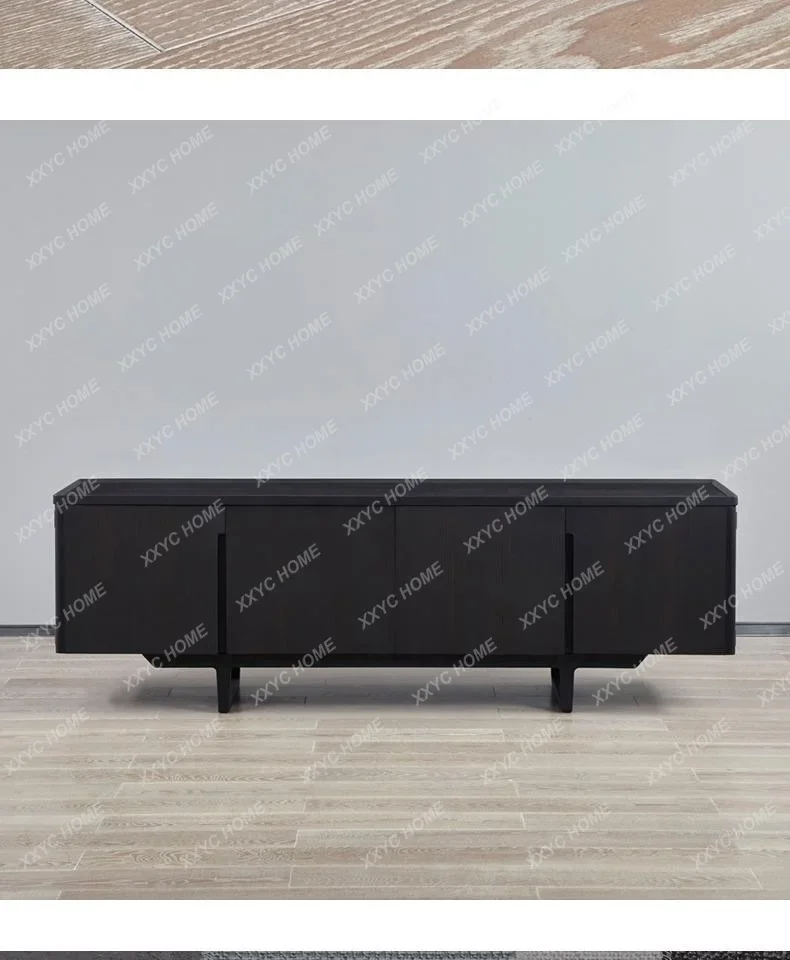 HMJHigh-end   modern restaurant storage   extremely simple solid wood dining side cabinet   model