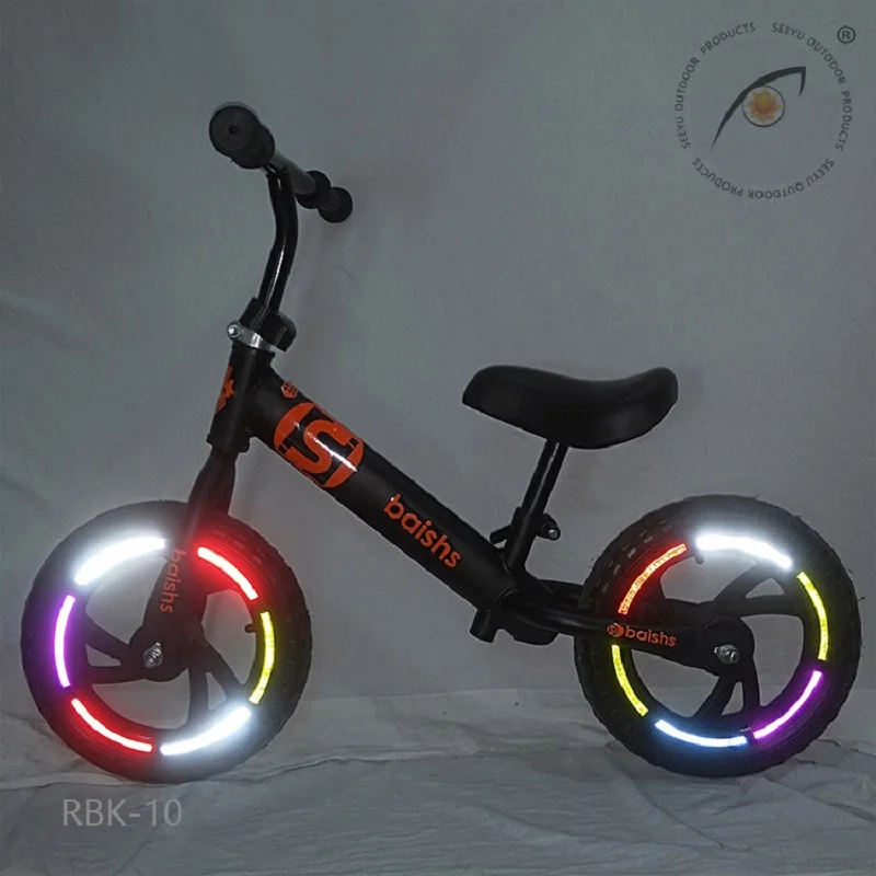 Reflective Tire Sticker Safety Sticker Color Kids Balance Bike Reflective Sticker Wheel Decal Bike Accessories