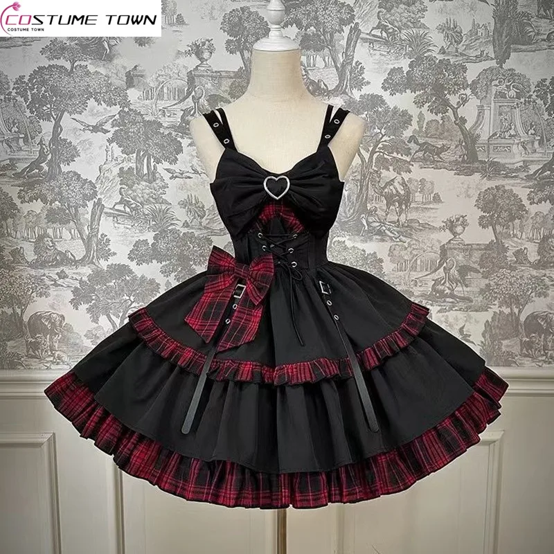 

Spring and summer new camisole rock lolita fashionable dress