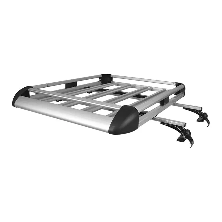 

High Quality Aluminum Luggage Rack Silver/black Universal Bracket Truck Universal Roof Rack