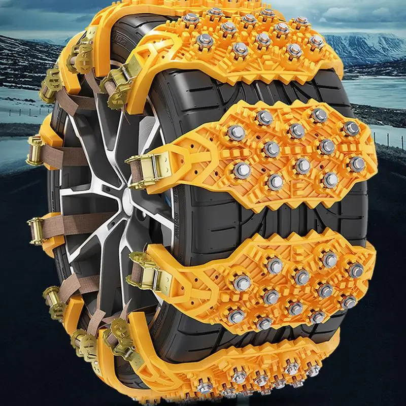 

Snow Chains For Car Tires Heavy Duty Crawler Type Car Tire Chains Snow Mud Tire Chains Tyre Tool Winter Snow Chains Muddy Icy