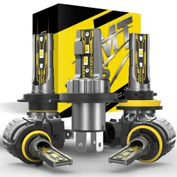 BMTxms 2PCS Canbus 20000LM 9003 HB2 H4 LED Headlight H8 H11 9006 HB4 9005 H10 9012 HIR2 H27 880 881 LED Fog Lights DRL Lamp Bulb