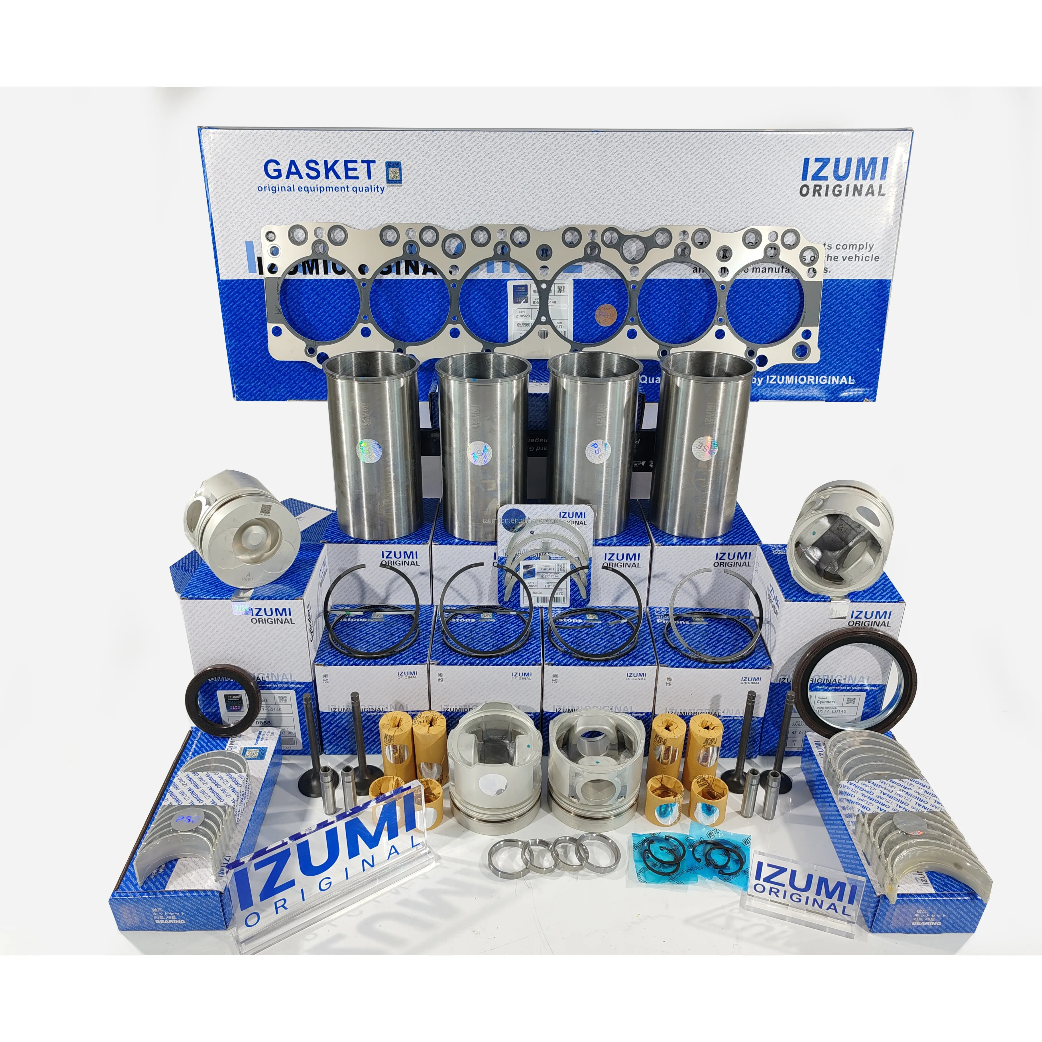 Suku Cadang Mesin NT855 NH220 dengan Ring Piston Silinder, Washer, Set Bearing Mesin, Kit Overhaul