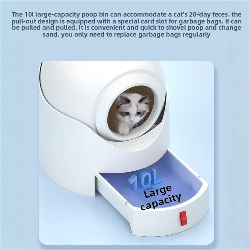 القط شبه التلقائي المجال صندوق الرمل تدوير برج المرحاض الممر سهلة التنظيف سلة المهملات الحيوانات الأليفة الاشياء Arjanuary قفص مغلق وعاء