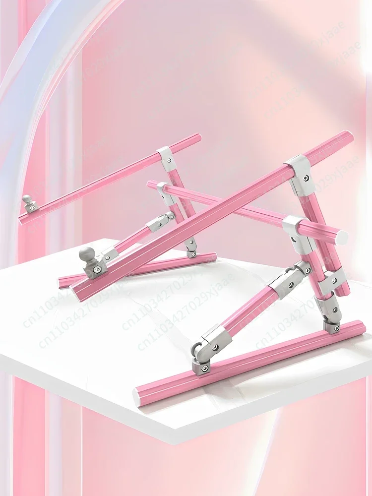 Aluminum Alloy Pink Embroidery Elastic Bracket Cross Stitch T-Ratchet Elastic Bed Treasure