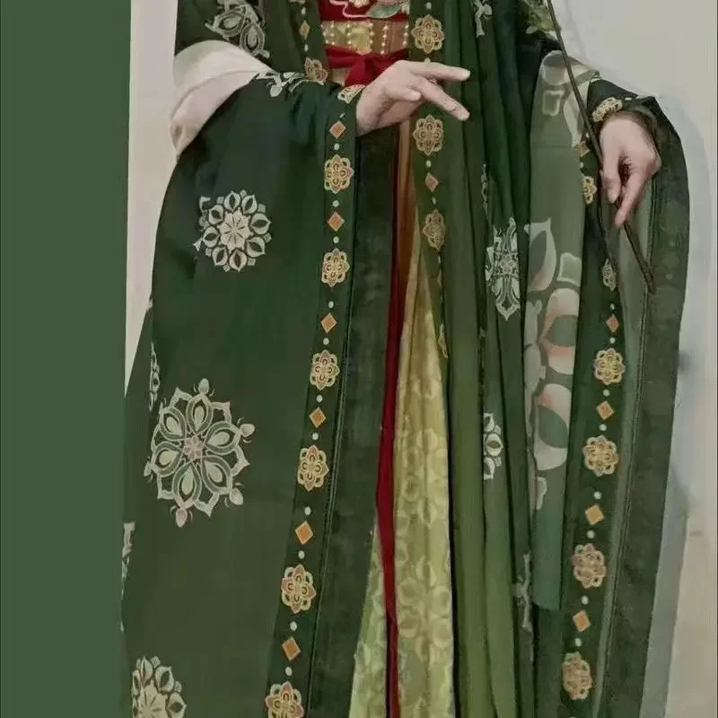 Large Size 4XL Chinese Hanfu Dress Women Oversized Costume Ancient Tang Suits Hanfu Suitable For Ladies 120KG