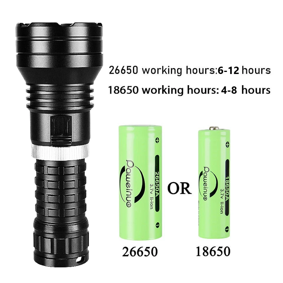 Professional Diving Flashlight XHP90 Powerful Underwater Lamp IPX8 Waterproof LED Torch High Power Flashlight Scuba Diving Light