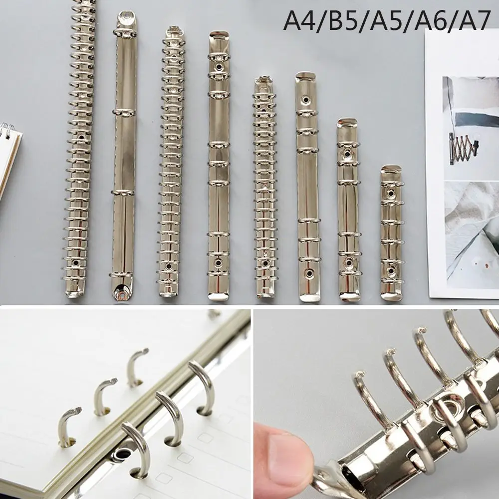 Bürobedarf Neuer Nachfüllbarer Notizblock Metall-Loseblattordner Notizbuch Binderinge Ringbinder Binderclip