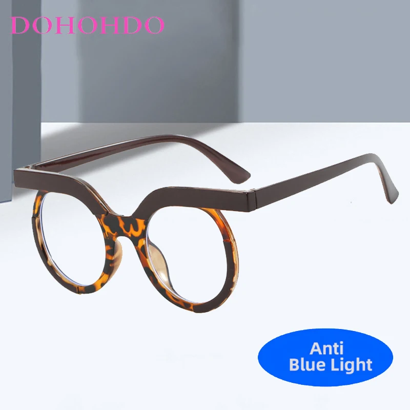 

Модные индивидуальные круглые оправы для женщин и мужчин, оптические очки, роскошные брендовые дизайнерские очки с защитой от синего света для компьютерных игр