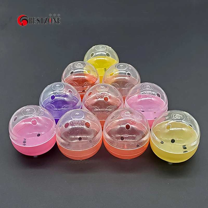 50PCS 1.89*2 인치 48*52mm 서프라이즈 볼 Gashapon 플라스틱 용기 빈 장난감 캡슐 어린이 어린이 디스펜서에 대한 장난감 선물