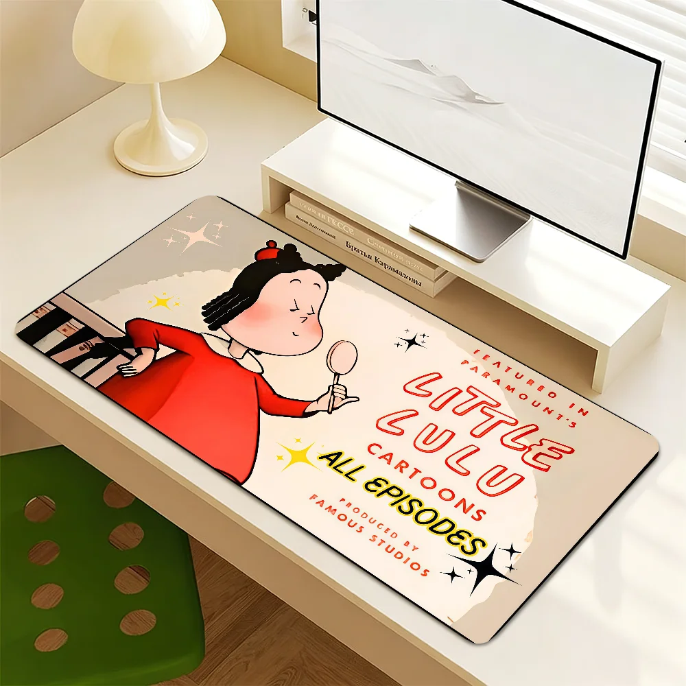 Cartoon The l-Little Mouse Pad Non-slip L-lulu Thickened MousePad Writing Lockedge Office Student Gaming Cushion Large