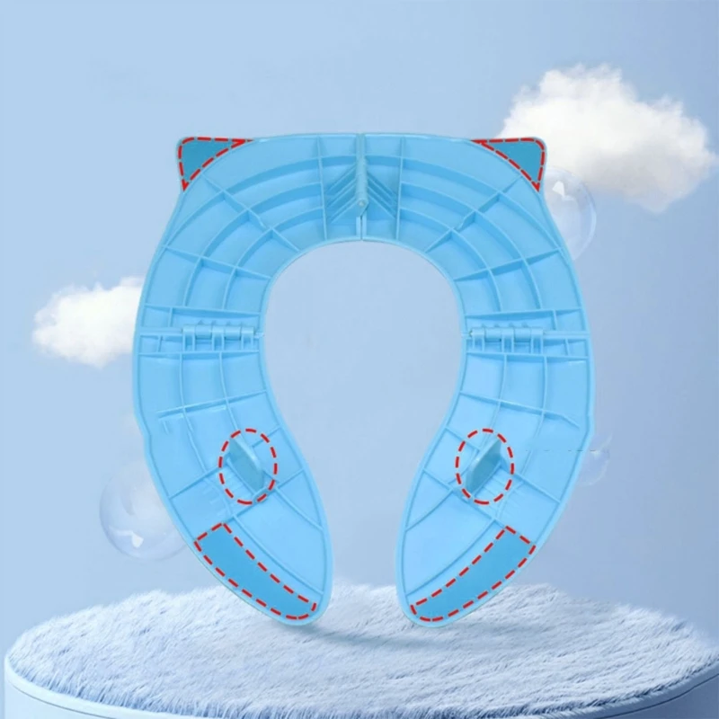 Toilet Potty Training Cover Travel Toilet Folding Non Slip Pad Travel Portable Reusable Kid Todder Boys Girls