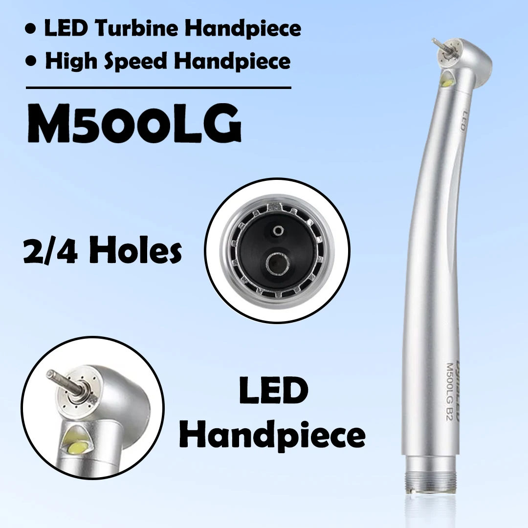 Colorful M500LG LED Turbine Handpiece Dental High Speed Handpiece Dentist Tool Dentistry LED Handpiece Dental Tools